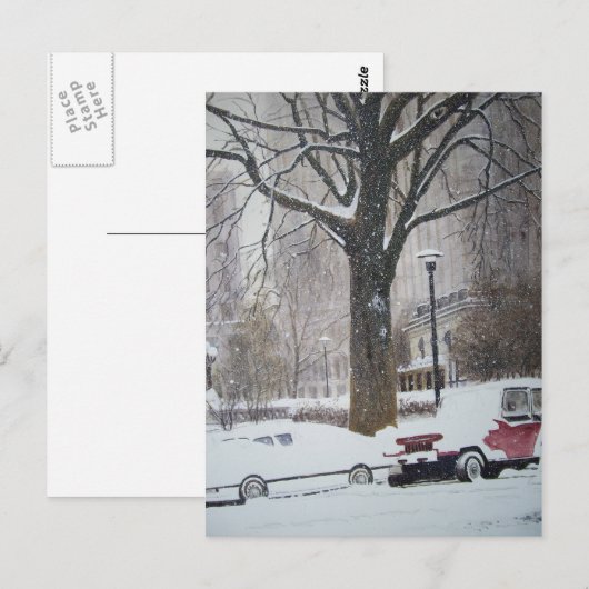 冬の日にシカゴ通り – はがき (正面/裏面)