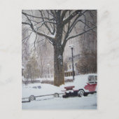 冬の日にシカゴ通り – はがき (正面)