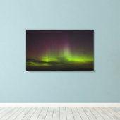 冬の日のキャンバス上の北の光 キャンバスプリント (インサイチュ (ウッドフロア))