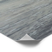 冬の日の冷たい穏やかな海 ポスター (角)