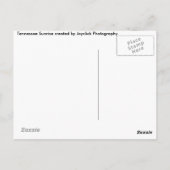 冬の日の出はがき ポストカード (裏面)