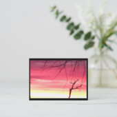 冬の日の出鮮やかの可能性の名刺 名刺 (スタンド正面)