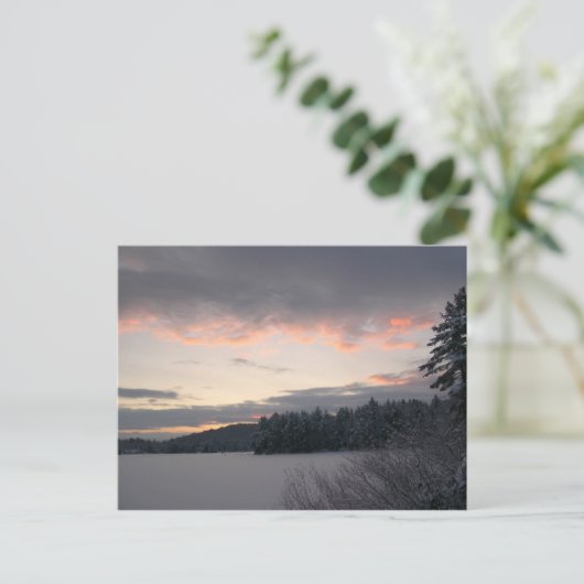 冬の日の出2 ポストカード (スタンド正面)