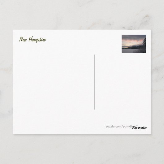 冬の日の出2 ポストカード (裏面)