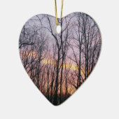 冬の日の出II セラミックオーナメント (左)