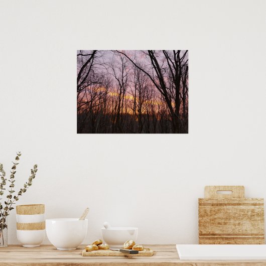 冬の日の出II ポスター (キッチン)