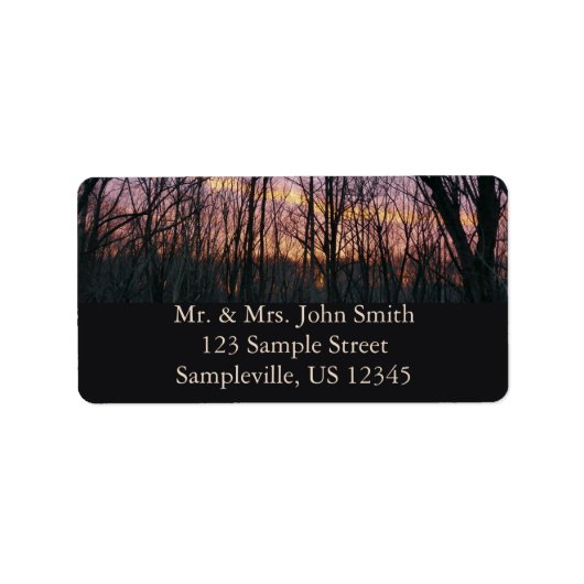 冬の日の出II ラベル (正面)