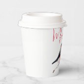 冬の日はブルフィンチで聖降誕祭を祝う 紙コップ (右)