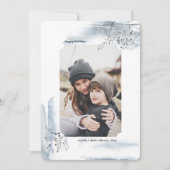 冬の日クリスマスホリデーフォトカード シーズンカード (正面)