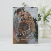 冬の日付と雪の効果を保存 セーブザデート (スタンド正面)