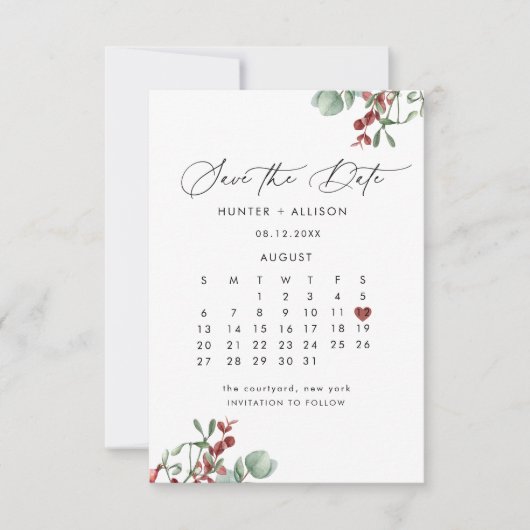 冬の日付の保存 セーブザデート (正面)