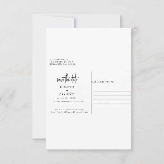 冬の日付の保存 セーブザデート (裏面)