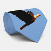 冬の日没のフライトで息をのむようなハゲのワシ ネクタイ (ロール)