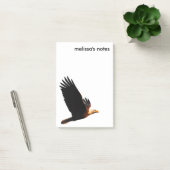 冬の日没のフライトで息をのむようなハゲのワシ ポストイット (オフィス)