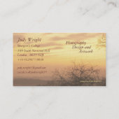 冬の日没の名刺 名刺 (裏面)