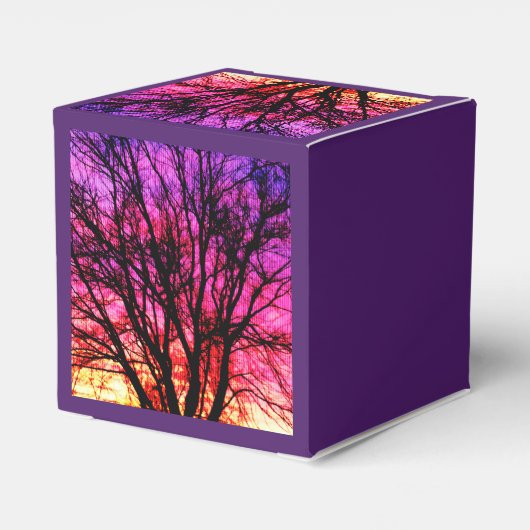 冬の日没の木 フェイバーボックス (裏面サイド)