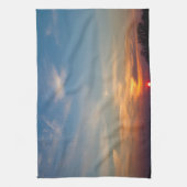 冬の日没の空 キッチンタオル (縦)