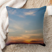 冬の日没の空 クッション (ブランケット)