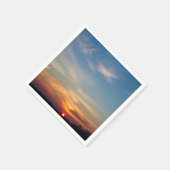 冬の日没の空 スタンダードカクテルナプキン (角)