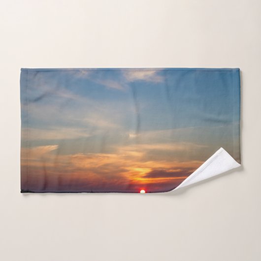 冬の日没の空 ハンドタオル (ハンドタオル)