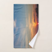 冬の日没の空 ハンドタオル (ハンドタオル)