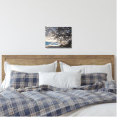 冬の日没の近くの曇り空のシカモアの木 キャンバスプリント (Insitu(Bedroom))