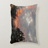 冬の日没自然景観写真 アクセントクッション (正面(垂直))