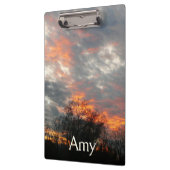 冬の日没自然景観写真 クリップボード (左)