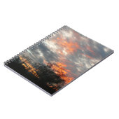 冬の日没自然景観写真 ノートブック (左側)