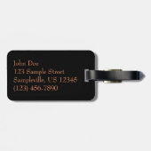 冬の日没自然景観写真 ラゲッジタグ (裏面横)