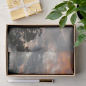 冬の日没自然景観写真 薄葉紙 (ギフト)