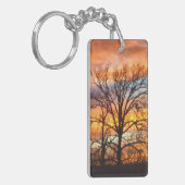 冬の日没1 Keychain キーホルダー (正面左)