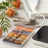 冬の日没1 Keychain キーホルダー (正面右)