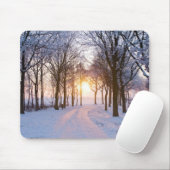 冬の日没 マウスパッド (マウス)