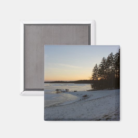 冬の日没 マグネット (正面/裏面)