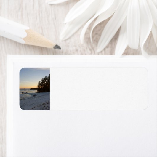 冬の日没 ラベル (インサイチュ)