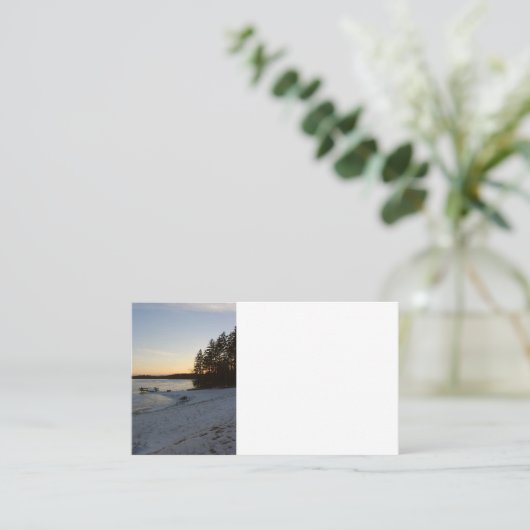 冬の日没 名刺 (スタンド正面)