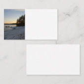 冬の日没 名刺 (正面/裏面)