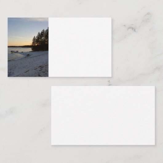 冬の日没 名刺 (正面/裏面)