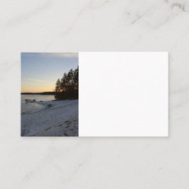 冬の日没 名刺