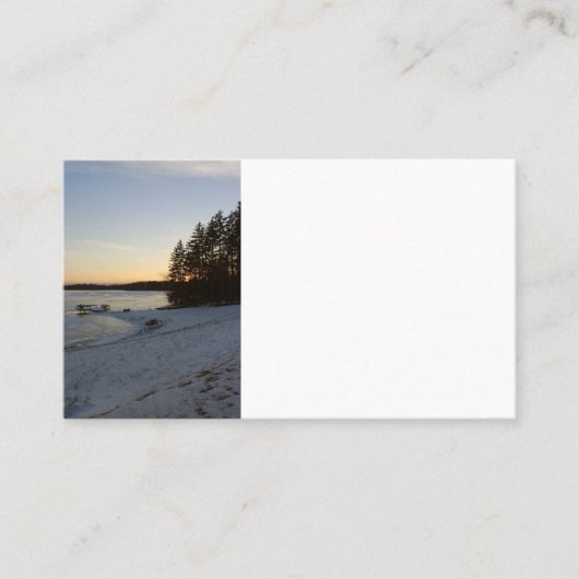 冬の日没 名刺 (正面)