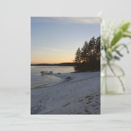 冬の日没 招待状 (スタンド正面)