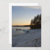 冬の日没 招待状 (正面/裏面)