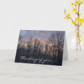 冬の日考え出の君 カード (黄色い花)