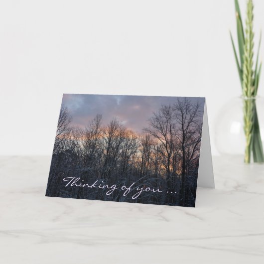 冬の日考え出の君 カード (正面)