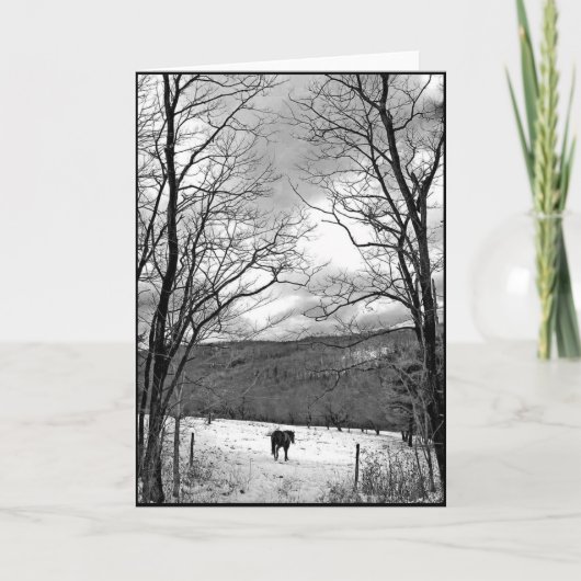 冬の日 カード (正面)