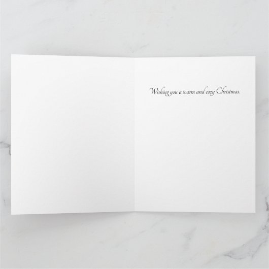 冬の日 カード (内部)