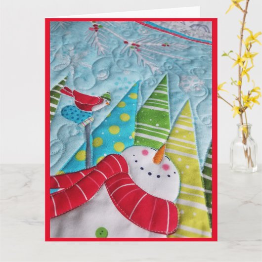 冬の日 カード (黄色い花)