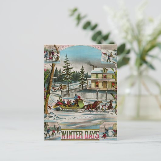 冬の日 ポストカード (スタンド正面)