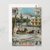 冬の日 ポストカード (正面/裏面)